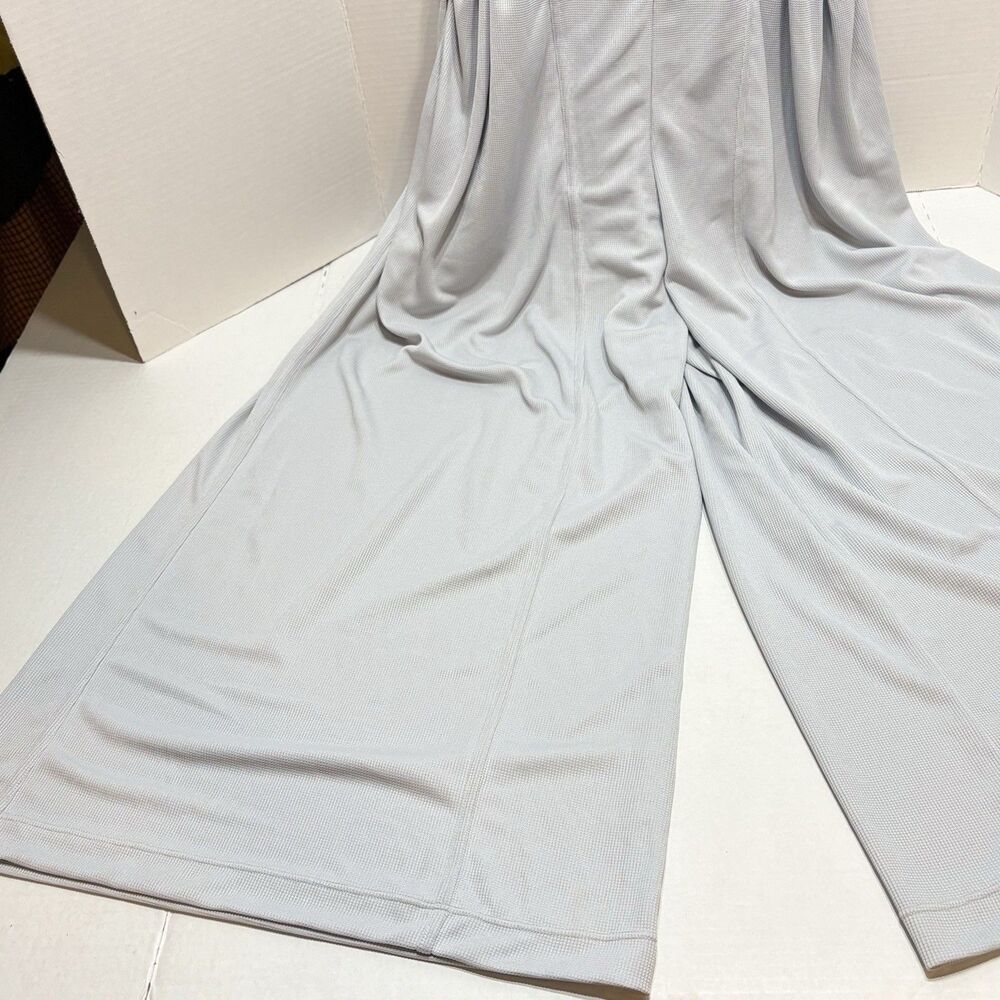 Halara Grey Pockets Waffle Casual Overalls Petite Small Wide Leg - Picture 4 of 12